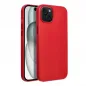 Apple iPhone 15 Plus Case Leather Mag Cover Elegant  MagSAFE  Red 