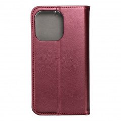 Apple iPhone 15 Pro Wallet Cases Smart Magneto book Burgundy 