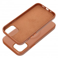 Apple iPhone 12 Case Roar Leather Mag Elegant  MagSAFE  Brown 