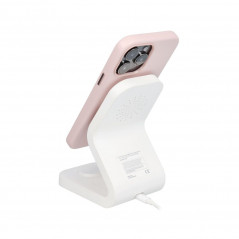 Apple iPhone 15 Pro Max Case Leather Mag Cover Elegant  MagSAFE  Sand pink 