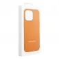 Apple iPhone 15 Pro Case Leather Mag Cover Elegant  MagSAFE  Orange 