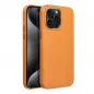 Apple iPhone 15 Pro Max Case Leather Mag Cover Elegant  MagSAFE  Orange 