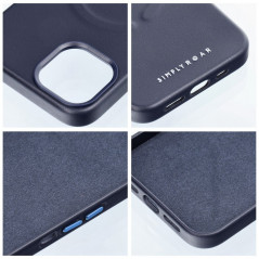 Apple iPhone 13 Case Roar Leather Mag Elegant  MagSAFE  Navy 