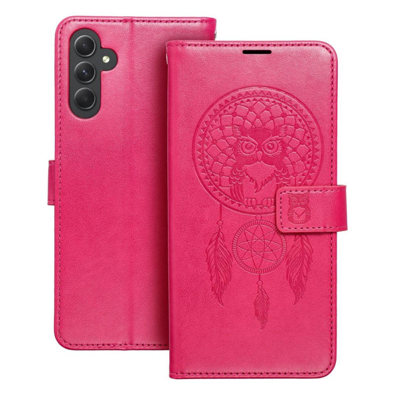 Samsung Galaxy A14 LTE Wallet Cases MEZZO Book Dreamcatcher  Magenta 