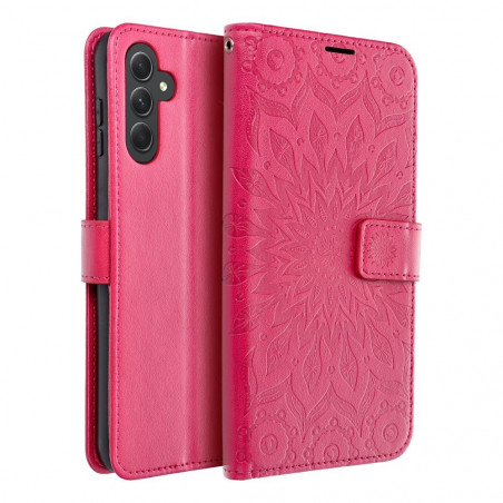 Samsung Galaxy A34 Wallet Cases MEZZO Book Mandala  Magenta 