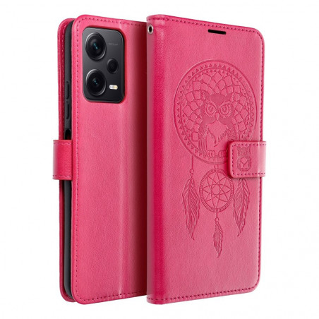 XIAOMI Redmi Note 12 5G Wallet Cases MEZZO Book Dreamcatcher  Magenta