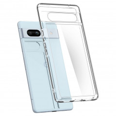 Google Pixel 7a Case Spigen Ultra Hybrid Crystal clear  Transparent 