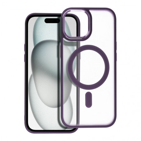 Apple iPhone 15 Case Matte Mag Cove MagSAFE  Purple