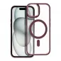 Apple iPhone 15 Case Matte Mag Cove MagSAFE  Plum red 