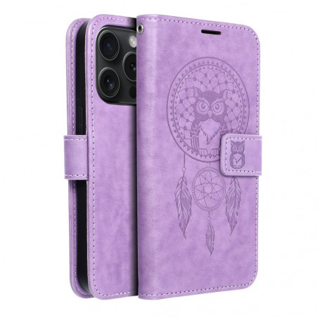 Apple iPhone 15 Pro Wallet Cases MEZZO Book Dreamcatcher  Purple