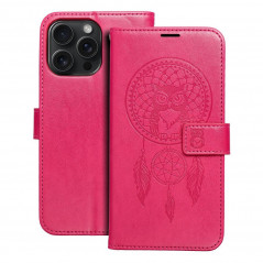 Apple iPhone 15 Pro Max Wallet Cases MEZZO Book Dreamcatcher  Magenta