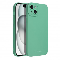 Apple iPhone 15 Plus Case Roar Luna Monochrome, Stylish, An aesthetic accessory  Green 