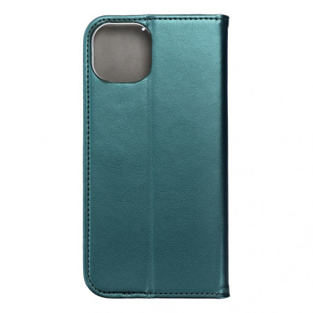 Apple iPhone 15 Plus Wallet Cases Smart Magneto book Dark green 