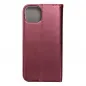 Apple iPhone 15 Plus Wallet Cases Smart Magneto book Burgundy 