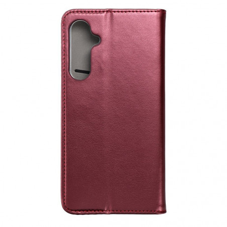 Samsung Galaxy S23 FE Wallet Cases Smart Magneto book Burgundy