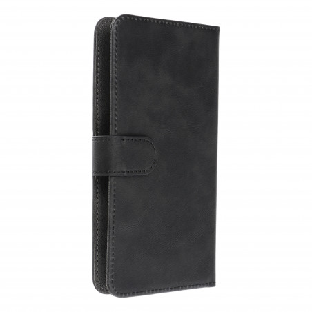 Samsung Galaxy A54 Univerzálne puzdro, Wallet Cases COMMON book Elegant, Soft lining inside  Black 