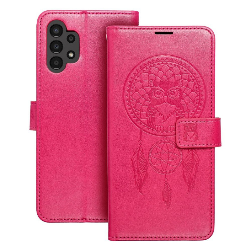 Samsung Galaxy A13 LTE Wallet Cases MEZZO Book Dreamcatcher  Magenta 