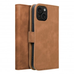 Apple iPhone 15 Wallet Cases TENDER Book Brown 