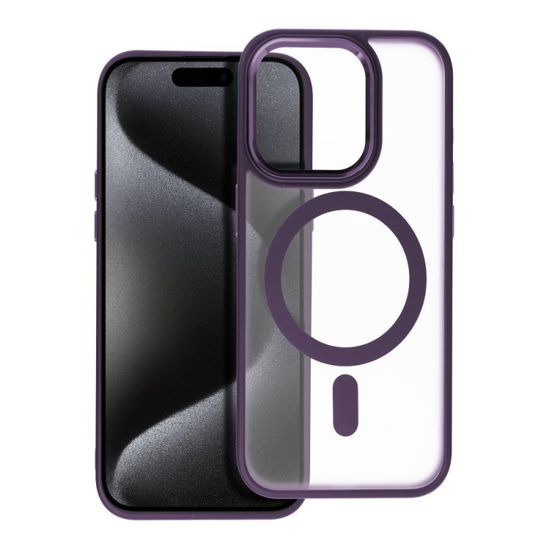 Apple iPhone 15 Pro Case Matte Mag Cove MagSAFE  Purple 