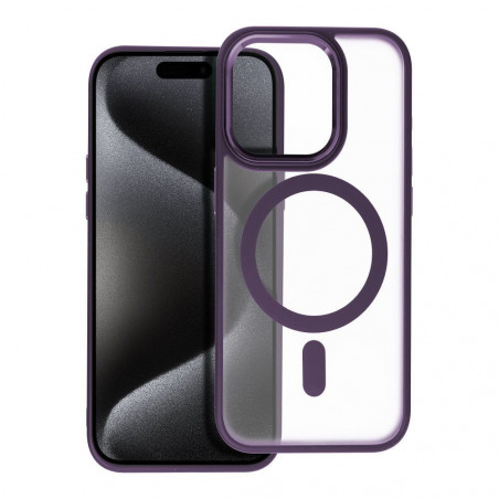 Apple iPhone 15 Pro Case Matte Mag Cove MagSAFE  Purple