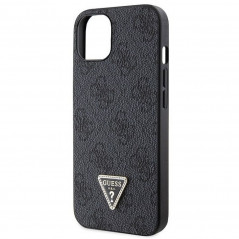 Apple iPhone 14 Case Guess Metal Logo Starss Crossbody Elegant  Black 