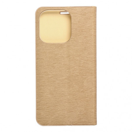 Apple iPhone 15 Pro Wallet Cases LUNA Book Gold Elegant  Gold