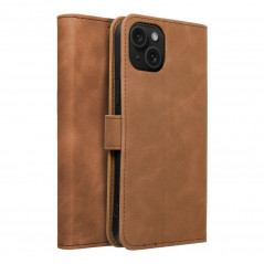 Apple iPhone 15 Plus Wallet Cases TENDER Book Brown 