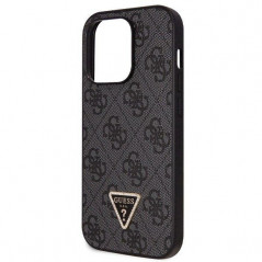 Apple iPhone 14 Pro Case Guess Metal Logo Starss Crossbody Elegant  Black 