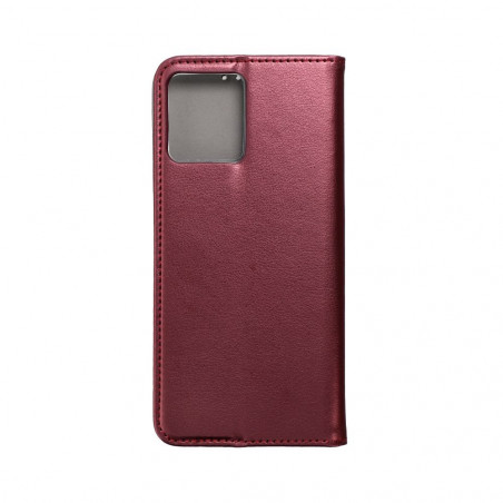 Motorola Edge 30 Fusion 5G Wallet Cases Smart Magneto book Burgundy 