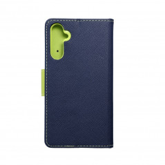 Samsung Galaxy A34 Wallet Cases Fancy Book Navy / Lime 