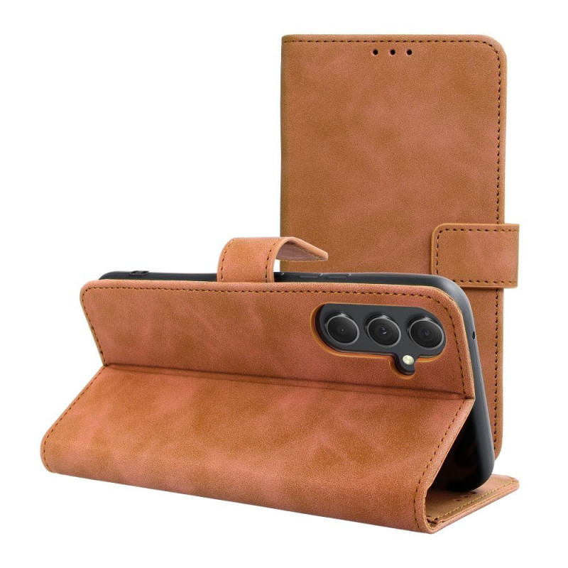 Samsung Galaxy A54 Wallet Cases TENDER Book Brown 