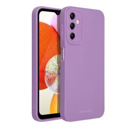 Samsung Galaxy A14 LTE Case Roar Luna Monochrome, Stylish, An aesthetic accessory  Violet 