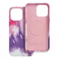 Apple iPhone 14 Pro Max Case Leather Mag Cover Elegant  MagSAFE  Purple splash 