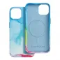 Apple iPhone 14 Case Leather Mag Cover Elegant  MagSAFE  Color splash 