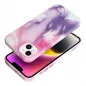 Apple iPhone 14 Plus Case Leather Mag Cover Elegant  MagSAFE  Purple splash 