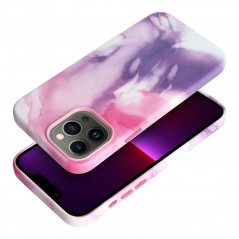 Apple iPhone 13 Pro Max Case Leather Mag Cover Elegant  MagSAFE  Purple splash 