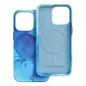 Apple iPhone 13 Pro Case Leather Mag Cover Elegant  MagSAFE  Blue splash 