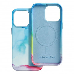 Apple iPhone 13 Pro Case Leather Mag Cover Elegant  MagSAFE  Color splash 