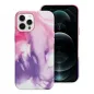 Apple iPhone 12 Pro Max Case Leather Mag Cover Elegant  MagSAFE  Purple splash 