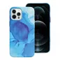 Apple iPhone 12 Pro Max Case Leather Mag Cover Elegant  MagSAFE  Blue splash 