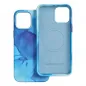 Apple iPhone 12 Pro Max Case Leather Mag Cover Elegant  MagSAFE  Blue splash 