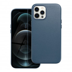 Apple iPhone 12 Pro Max Case Leather Mag Cover Elegant  MagSAFE  Indigo blue 