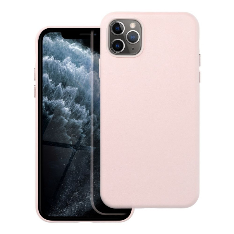 Apple iPhone 11 Pro Max Case Leather Mag Cover Elegant  MagSAFE  Sand pink 