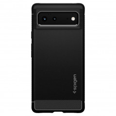 Google Pixel 6 Case Spigen Rugged Armor Carbon Fibre, Elegant  Matte black 