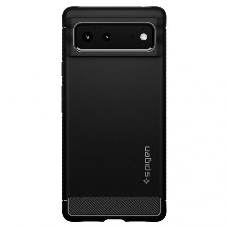 Google Pixel 6 Case Spigen Armor Carbon Fibre, Elegant Black