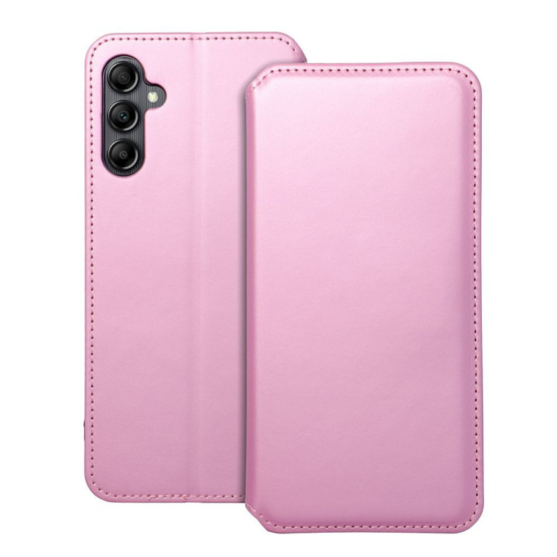 Samsung Galaxy A14 LTE Wallet Cases Dual Pocket book Light pink 