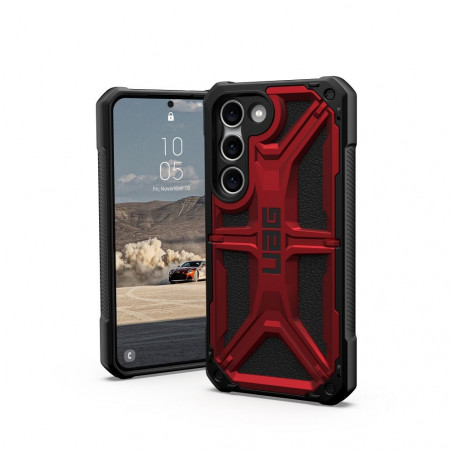 Samsung Galaxy S23 5G Case Urban Armor Gear Monarch Premium case  MagSAFE  Crimson