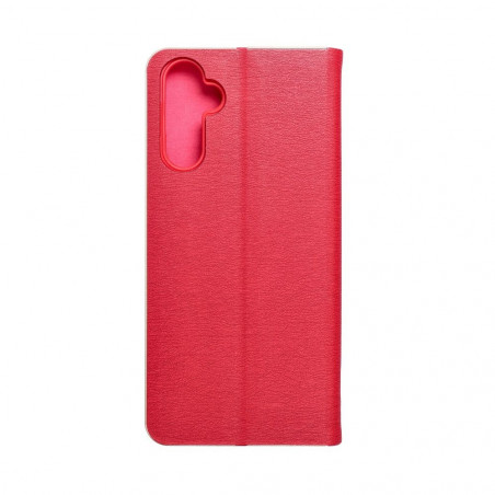 Samsung Galaxy A14 LTE Wallet Cases LUNA Book Gold Elegant  Red 