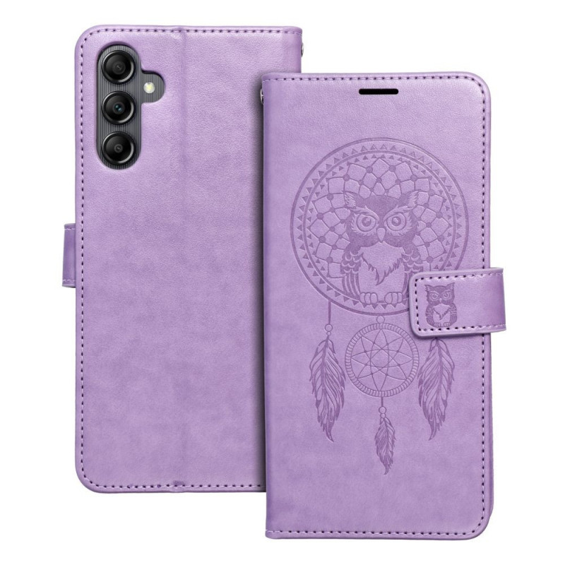 Samsung Galaxy A14 LTE Wallet Cases MEZZO Book Dreamcatcher  Purple 