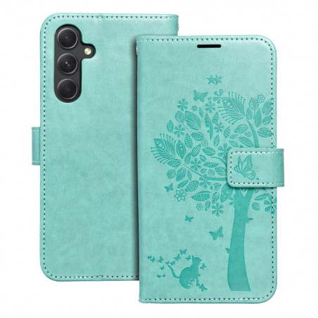 Samsung Galaxy A54 Wallet Cases MEZZO Book Tree  Green 